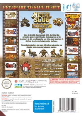 Metal Slug Anthology box cover back